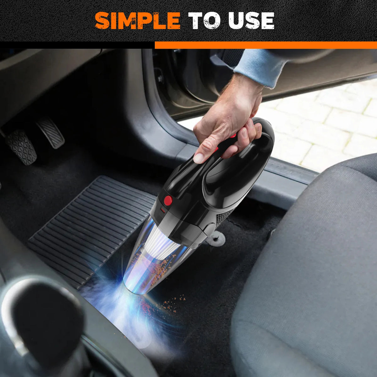 MiLuxe Cordless Handheld Vacuum – Powerful Car & Home Cleaner