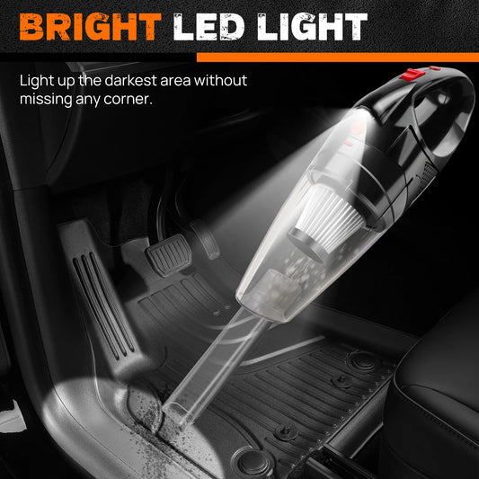 MiLuxe Cordless Handheld Vacuum – Powerful Car & Home Cleaner