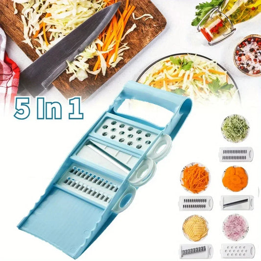 MiLuxe 5-in-1 Vegetable Chopper & Mandoline Slicer