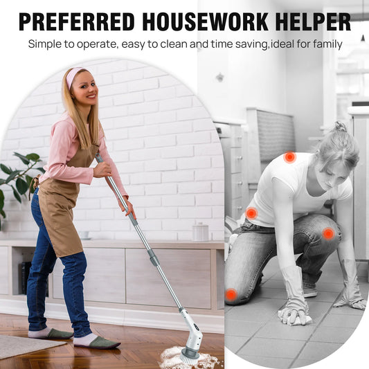 9-in-1 Electric Spin Scrubber – Cordless Power Cleaning Brush